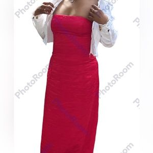 Jessica McClintock Red Maxi Dress Size: 10